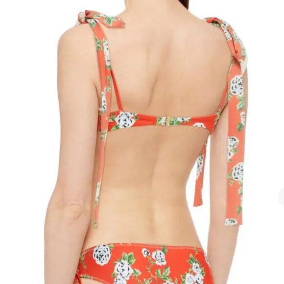 Caroline Constas Clem Floral-print Triangle bikini top Medium - Picture 2 of 8